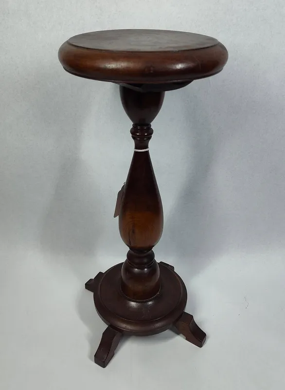 Mid-20th C. Turned Hardwood Pedestal from auction in Dundee, Ohio — image 29