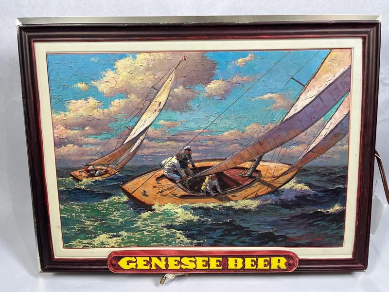 Arthur Sarnoff Genesee Beer Yacht Sign from auction in Dundee, Ohio — image 32