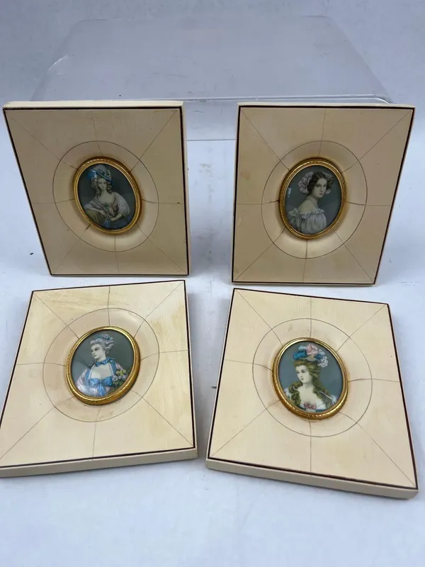 Set European School Ladies Miniatures from auction in Dundee, Ohio — image 7