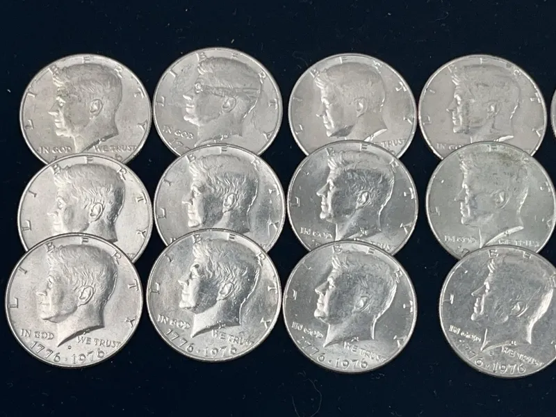 US Kennedy Half Dollars w/ Bicentennial from auction in Dundee, Ohio — image 35