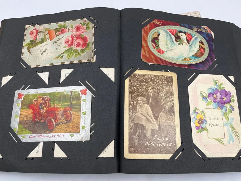Vtg Postcard Album, c. 1900-1915 from auction in Dundee, Ohio — image 46
