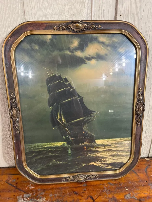 USS Constitution Offset Lithograph from auction in Dundee, Ohio — image 44