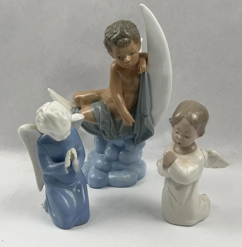 3 Lladro & Goebel Porc. Angel Figurines from auction in Dundee, Ohio — image 48