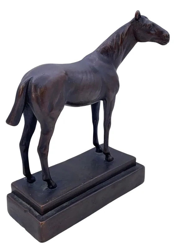 Antique 1920s Pompeian Bronze Co. No 52 Horse Sculpture from auction in Dundee, Ohio — image 34