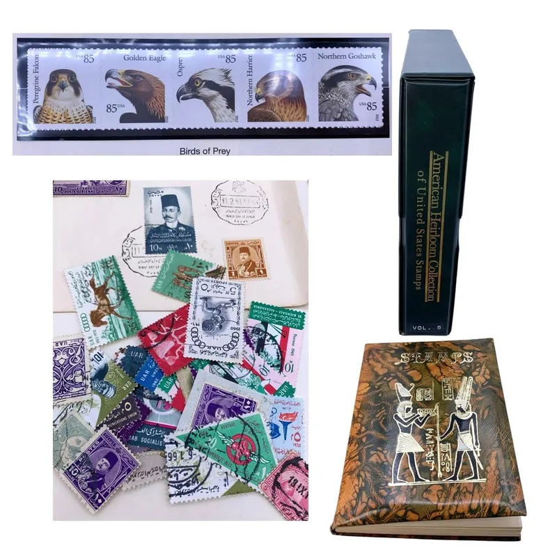 380+ Vintage Egyptian and US Postage Stamp Collection from auction in Dundee, Ohio — image 30