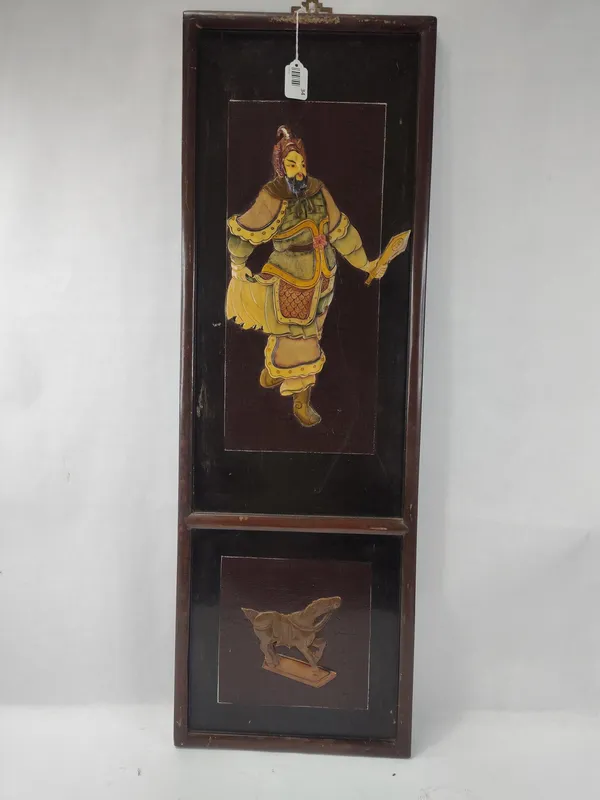 Chinese Black Lacquer Wood Wall Panel from auction in Dundee, Ohio — image 35