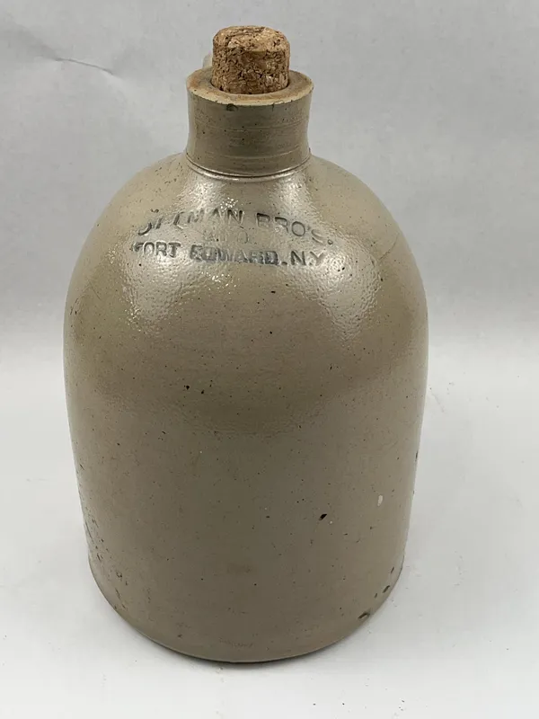 Ottman Bros Salt Glazed Stoneware Jug from auction in Dundee, Ohio — image 21