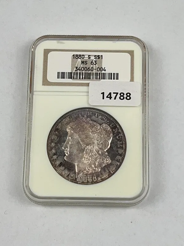 1880-S US Morgan Silver Dollar MS 63 from auction in Dundee, Ohio — image 26