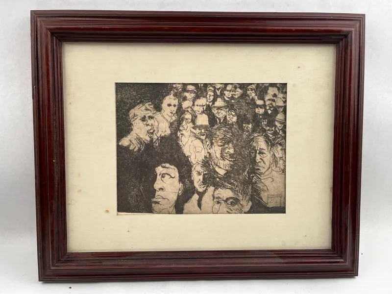 Expressionist Fountain Pen Drawing from auction in Dundee, Ohio — image 40