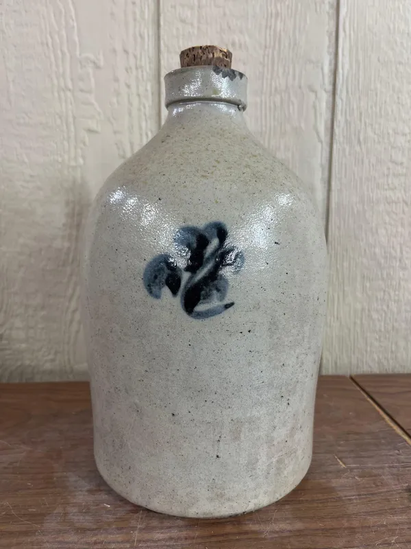 Salt Glazed Cobalt Floral Jug from auction in Dundee, Ohio — image 45
