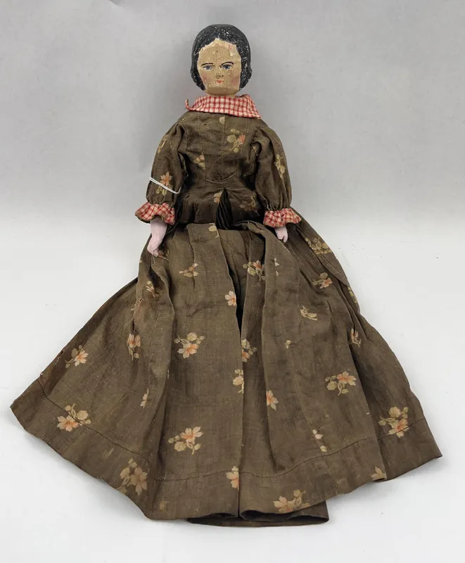Wood Body Doll with Painted Head from auction in Dundee, Ohio — image 44