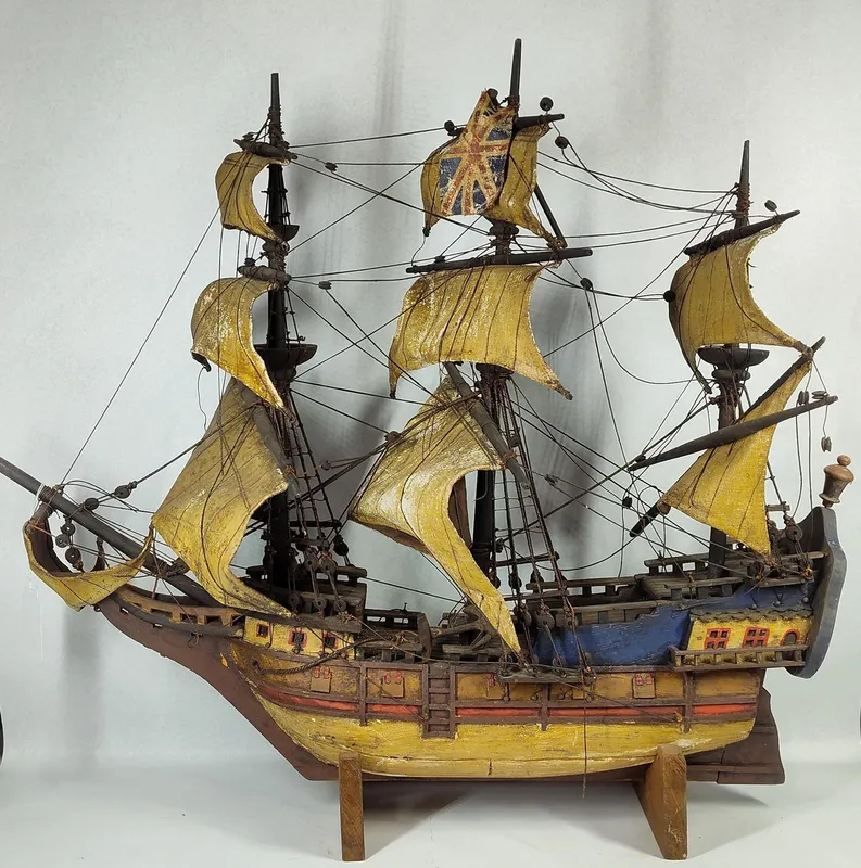 Folk Art Mayflower Ship Model from auction in Dundee, Ohio — image 1