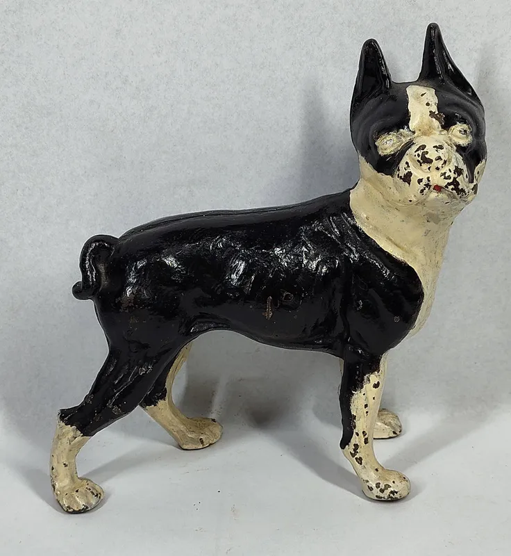 Hubley Iron Boston Terrier Doorstop from auction in Dundee, Ohio — image 7
