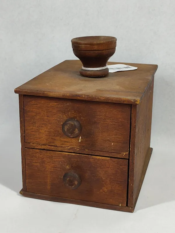 19th C. American Two-Drawer Ballot Box from auction in Dundee, Ohio — image 8