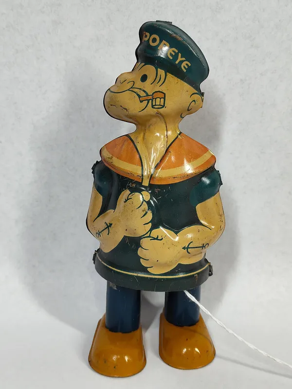 J. Chein & Co. Wind-up Walking Popeye from auction in Dundee, Ohio — image 19