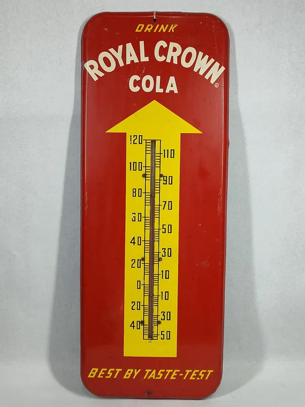Royal Crown Cola Taste Test Thermometer from auction in Dundee, Ohio — image 2