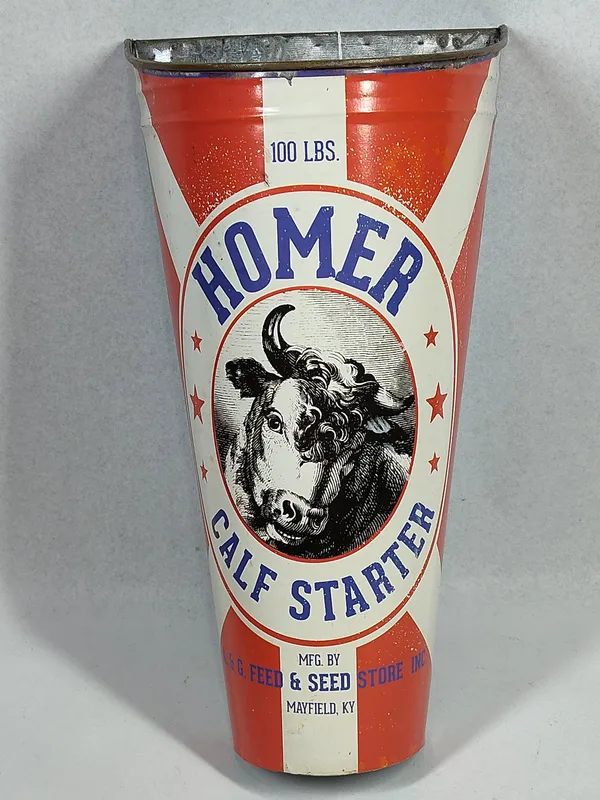 Homer Calf Starter Advertising Wall Bin from auction in Dundee, Ohio — image 38