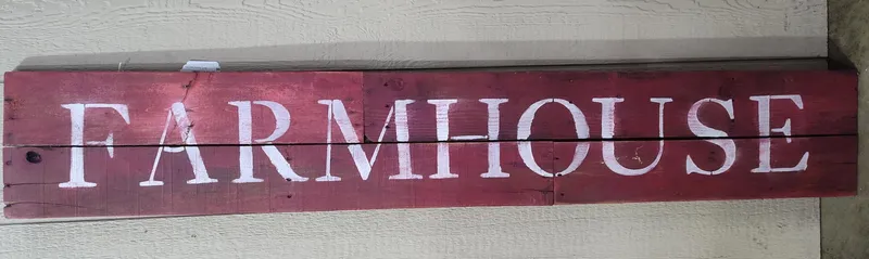 Reclaimed Wood Farmhouse Sign from auction in Dundee, Ohio — image 36