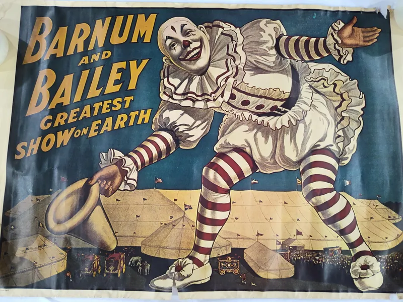 Barnum & Bailey Circus Poster, 1917 from auction in Dundee, Ohio — image 45