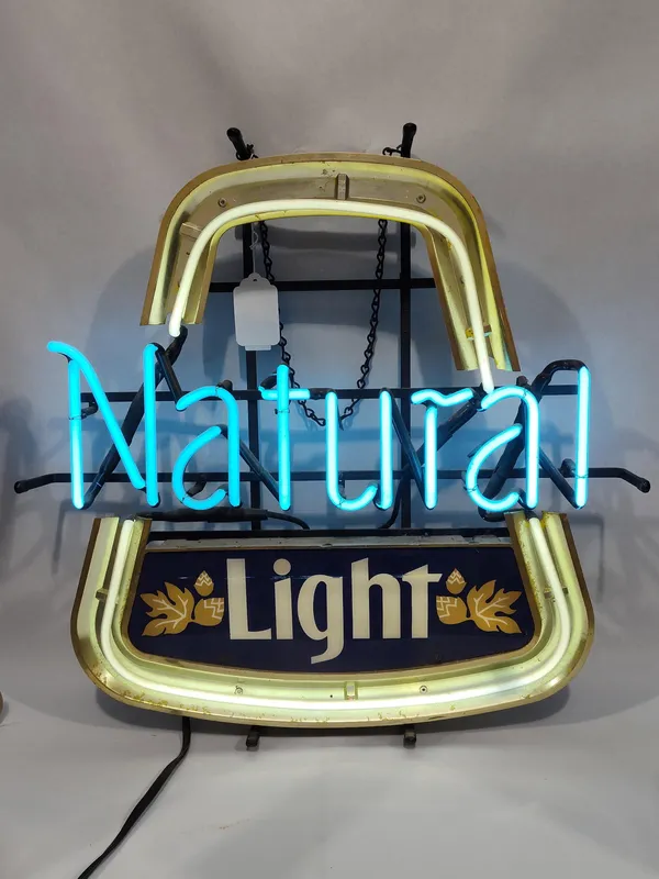 Natural Light Neon Beer Sign from auction in Dundee, Ohio — image 44