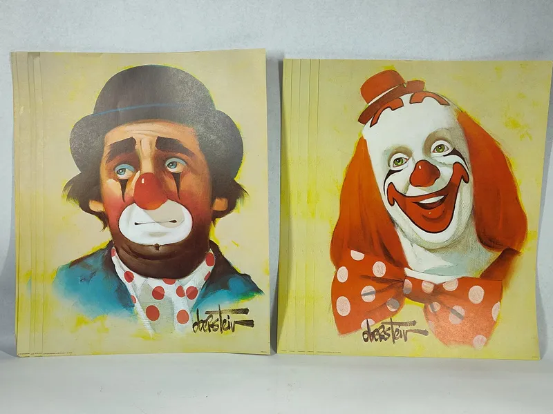 Chuck Oberstein Clown Lithograph Prints from auction in Dundee, Ohio — image 46