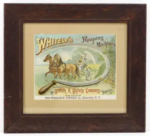 Whitely's Reaping Machines paper litho