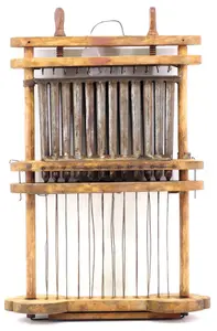 RARE tin & wood candle mold frame!