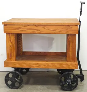 Wooden shop cart