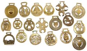 (19) Brass harness ornaments