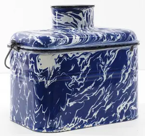Marbled enamelware lunchbox