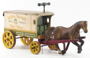 Early sit & ride milk delivery wagon