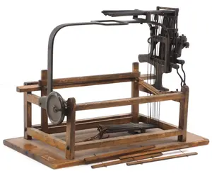 Patent model shuttle driving machine for textiles