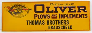 Oliver Flows and Implements dealer sign