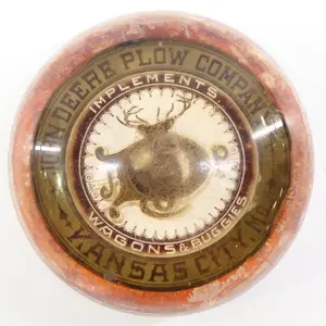 John Deere Plow Company paperweight