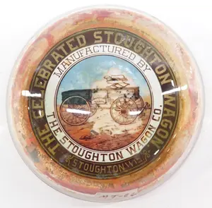 Stoughton Wagon Co. paperweight