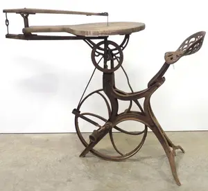 Barnes pedal scroll saw with cast iron seat