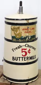 Large insulated buttermilk churn