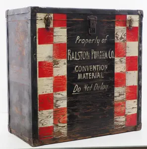 Ralston Purina Co. wooden storage box
