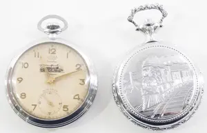 Timex pocket watch & Lorex pocket watch