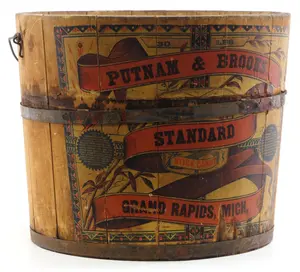 Putnam & Brooks Stick Candy wooden barrel