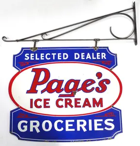 Page's Ice Cream Groceries sign, WOW!