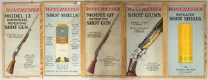 RARE 5-pc Winchester 2-sided advertisement