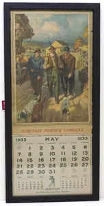 1933 Hercules Powder Company calendar