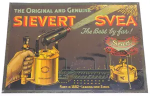 Sievert Svea blow torch sign