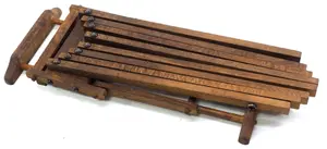 Salesman sample wooden clothes drying rack
