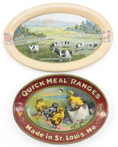 (2) Advertising tip trays