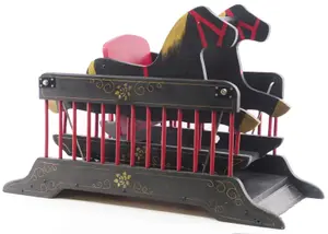Wooden child's gliding horse