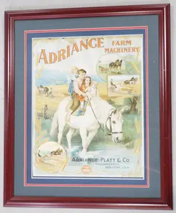 1902 Adriance Farm Machinery paper litho