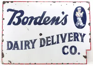 Borden's Dairy Delivery Co. sign
