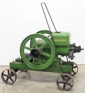 John Deere hit & miss engine on pull cart